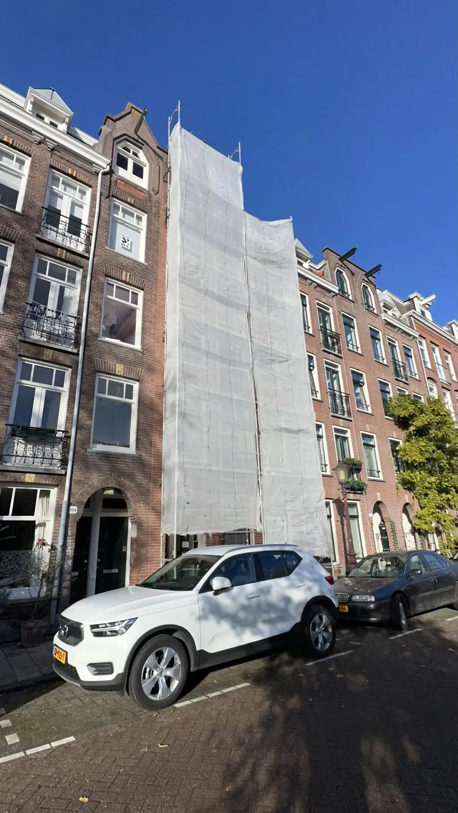 Steigerconstructie historische gevel