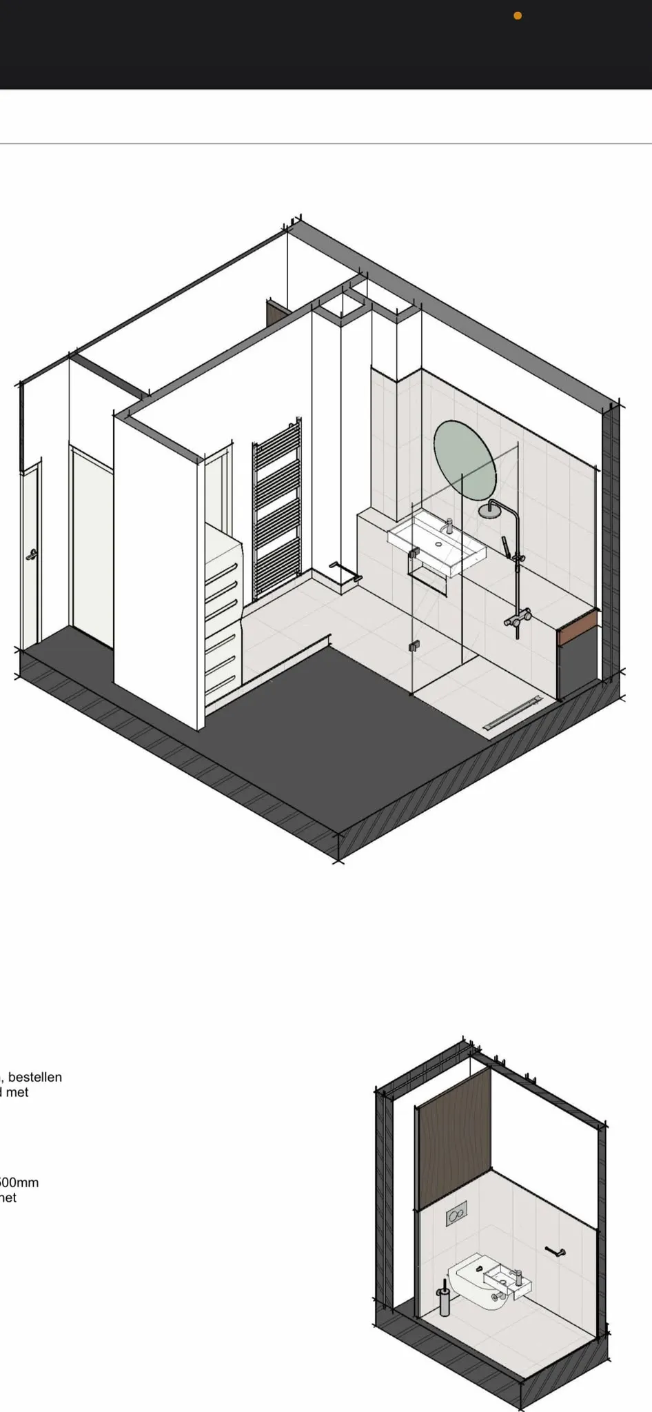 3D Badkamer Ontwerp en Indeling